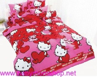 Bộ drap giường Hello Kitty cực iu PKPN12